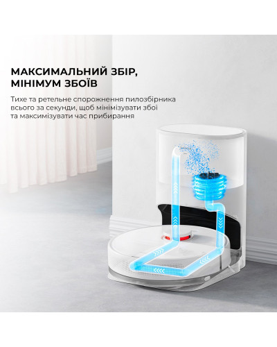 Робот-пилосос з вологим прибиранням Dreame D10 Plus (RLS3D)