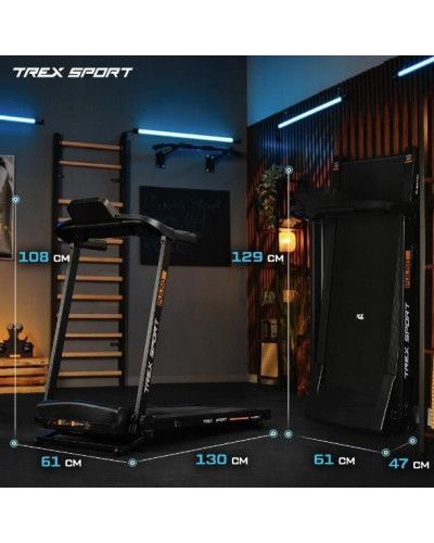 Беговая электрическая дорожка Trex Sport TX-500TM PULSO