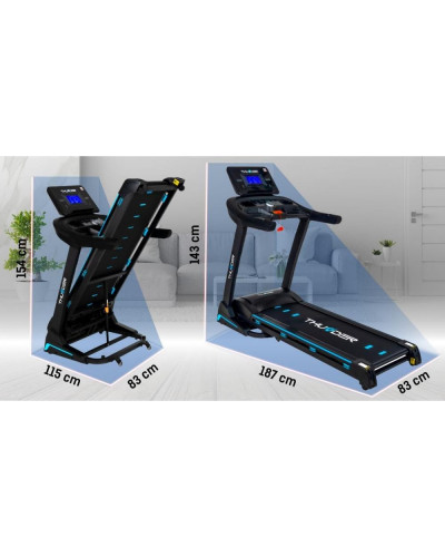 Бігова доріжка електрична Thunder Core-S Black