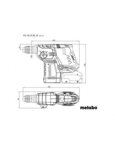 Перфоратор Metabo KH 18 LTX BL 24 (601713850)