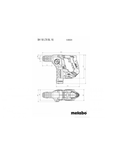 Перфоратор Metabo BH 18 LTX BL 16 (600324500)