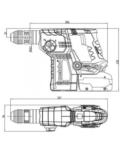 Перфоратор Metabo KH 18 LTX BL 24 Q (601714800)