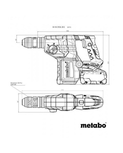 Перфоратор Metabo KH 18 LTX BL 28 Q (601715840)