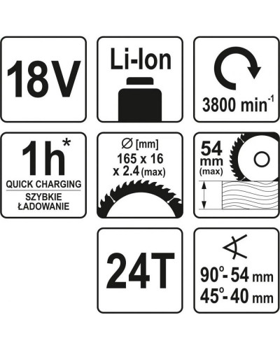 Дисковая пилка YATO YT-82811