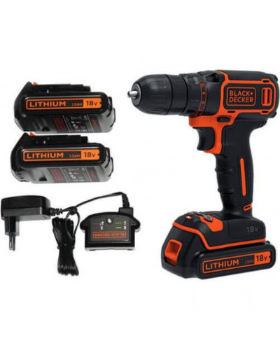 Шуруповерт Black+Decker BDCDD186KB