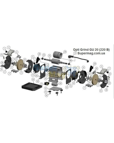 Верстат для заточування Optimum Maschinen OPTIgrind GU 20 230V (3101515)