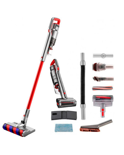 Пилосос 2в1 (вертикальний + ручний) JIMMY Multi-function Vacuum Cleaner Red JV65 з вологим прибиранням