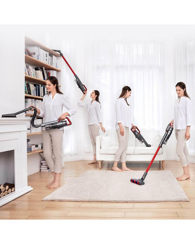 Пилосос 2в1 (вертикальний + ручний) JIMMY Multi-function Vacuum Cleaner Red JV65 з вологим прибиранням