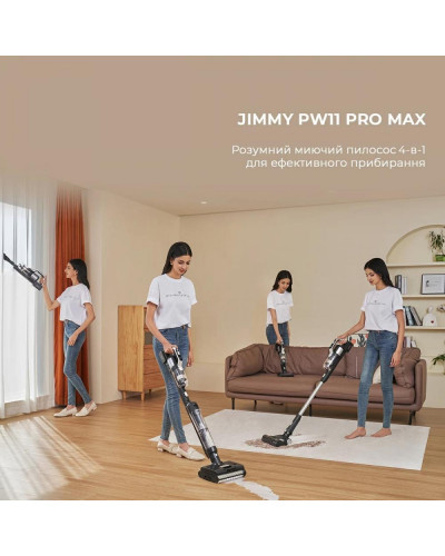Миючий вертикальний+ручний пилосос (2в1) JIMMY PW11 PRO MAX