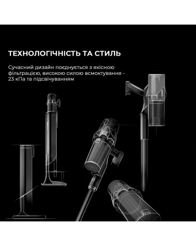 Вертикальний + ручний пилосос (2в1) Deerma DEM-T30W Station