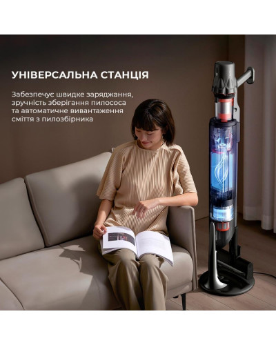 Вертикальний + ручний пилосос (2в1) Deerma DEM-T30W Station