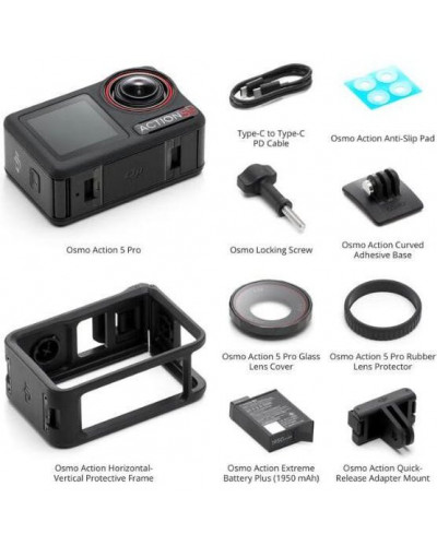 Екшн-камера DJI Osmo Action 5 Pro Standard Combo (CP.OS.00000349.01, CP.OS.00000377.01)