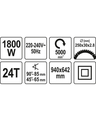 Дискова пилка YATO YT-82165