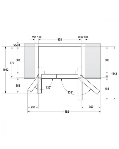 Холодильник з морозильною камерою Gorenje NRS9EVX1