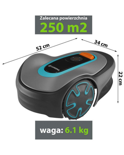 Газонокосарка-робот Gardena Sileno minimo 250 Bluetooth (15201-32)