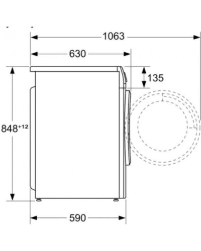 Прально-сушильна машина автоматична Bosch WNA13401PL