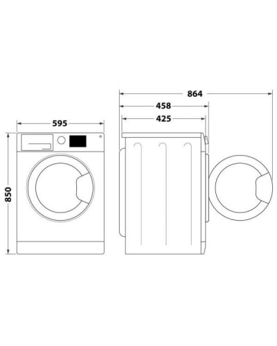 Пральна машина автоматична Whirlpool WRBSS 6215 W