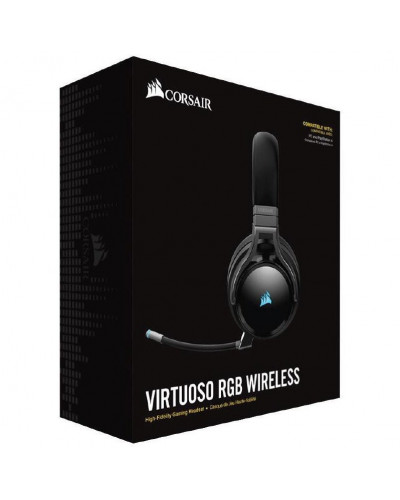 Наушники с микрофоном Corsair VIRTUOSO RGB WIRELESS Black (CA-9011185)