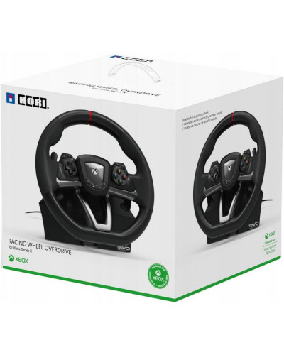 Комплект (кермо, педалі) Hori Racing Wheel Overdrive Designed for Xbox Series X/S/PC (AB04-001U)