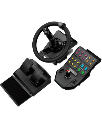 Комплект (кермо, педалі), панель приладів Logitech G Heavy Equipment Bundle Farm Sim Controller (945-000062)