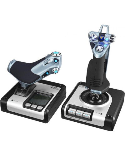 Джойстик, важіль управління двигуном Logitech G Saitek X52 Flight Control System (945-000006)