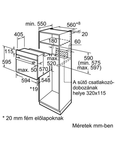 Духовка електрична Bosch HBF114BS1