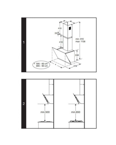 Вытяжка наклонная Beko BHCA96641BFBHS