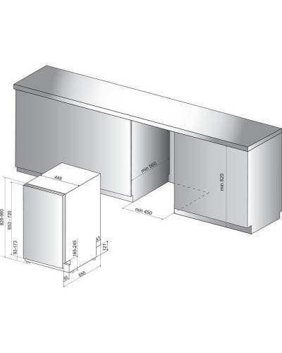 Посудомийна машина Whirlpool WSIO 3T223 PCE X