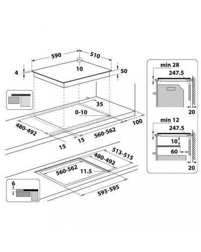 Варильна поверхня електрична Whirlpool WL B4060 CPNE