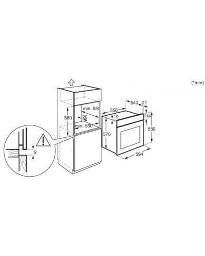 Духовка електрична Electrolux EOD5H70BZ