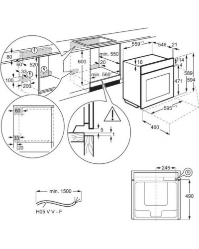 Духовка електрична Electrolux EOE8P39WX