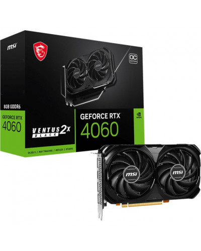 Відеокарта MSI GeForce RTX 4060 VENTUS 2X BLACK 8G OC (912-V516-092)