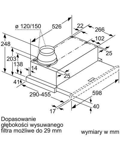 Витяжка телескопічна Siemens LI64MA531