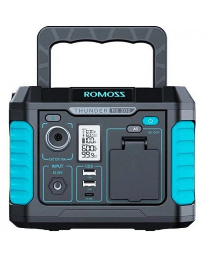 Зарядна станція Romoss RS300 Black Blue 600W (RS300-2B2-G153H)