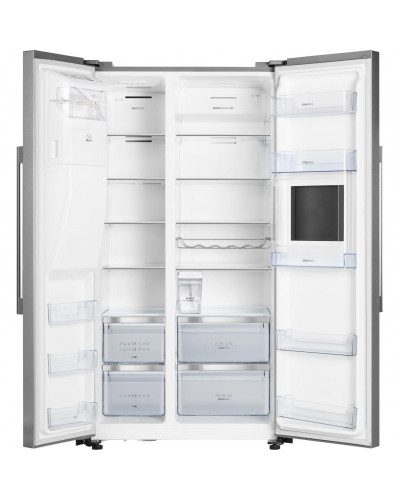 Холодильник з морозильною камерою Gorenje NRS9181VXB