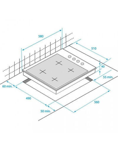 Варильна поверхня газова Beko HIAW64225SB