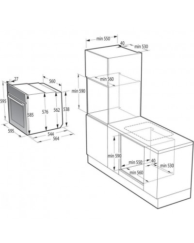 Духовка електрична Gorenje BO6735E02X