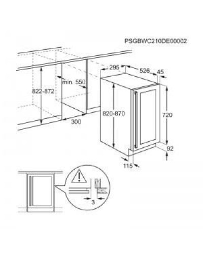 Винна шафа Electrolux EWUS020B5B