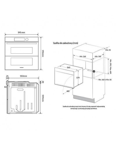 Духовка електрична Samsung NV7B4020ZAS