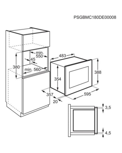 Микроволновка с грилем Electrolux LMSD253TM