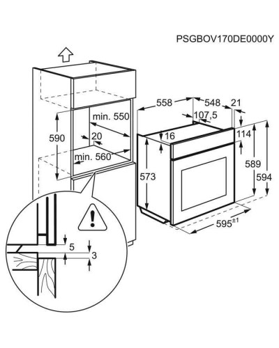 Духовка електрична Electrolux EOD6C77WZ