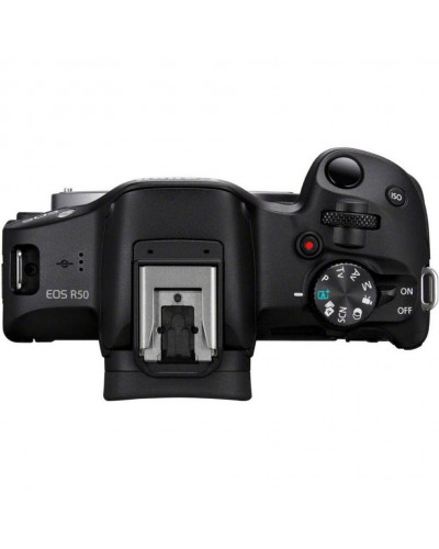 бездзеркальний фотоапарат Canon EOS R50 kit RF-S 18-45mm IS STM Black (5811C033)