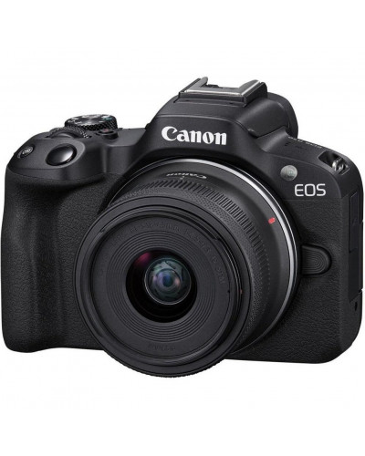 бездзеркальний фотоапарат Canon EOS R50 kit RF-S 18-45mm IS STM Black (5811C033)