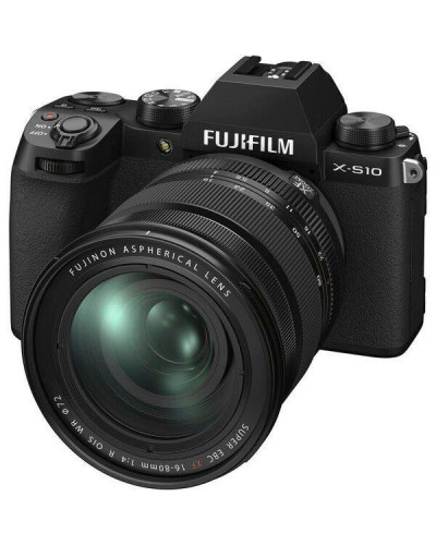 беззеркальный фотоаппарат Fujifilm X-S10 kit (16-80mm) black (16670077)