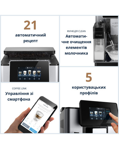 Кавомашина автоматична Delonghi PrimaDonna Soul ECAM 610.74.MB