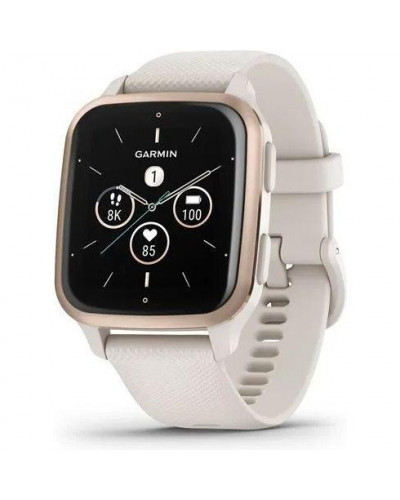 Смарт-годинник Garmin Venu Sq 2 – Music Edition Peach Gold Al. Bezel w. Ivory Case and S. Band (010-02700-01/11/81)