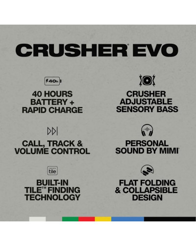 Наушники с микрофоном SkullCandy Crusher Evo True Black (S6EVW-N740)