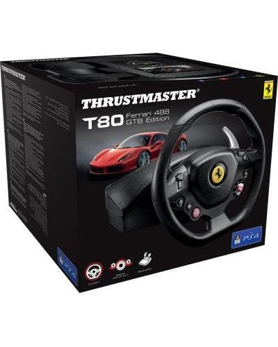 Thrustmaster T80 Ferrari 488 GTB Edition PC/PS4/PS5 Black (4160672)