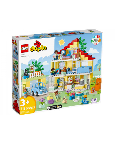 Блоковий конструктор LEGO Duplo Сімейний будинок 3 в 1 (10994)