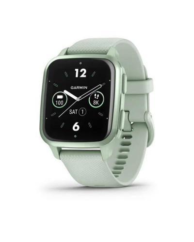 Смарт-годинник Garmin Venu Sq 2 Metallic Mint Aluminum Bezel with Cool Mint Case and Silicone Band (010-02701-02/12/82)